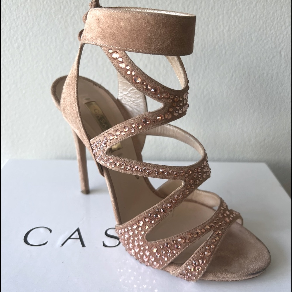Casadei Queen Suede stilettos 7.5